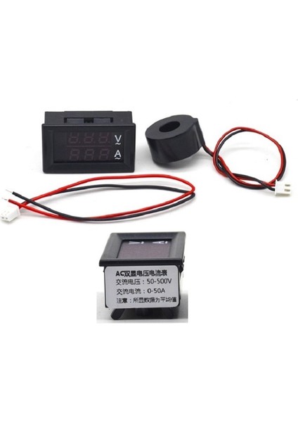 Dijital Trafolu Volt-Ampermetre 50-500V 0-50AMPER fiyatları