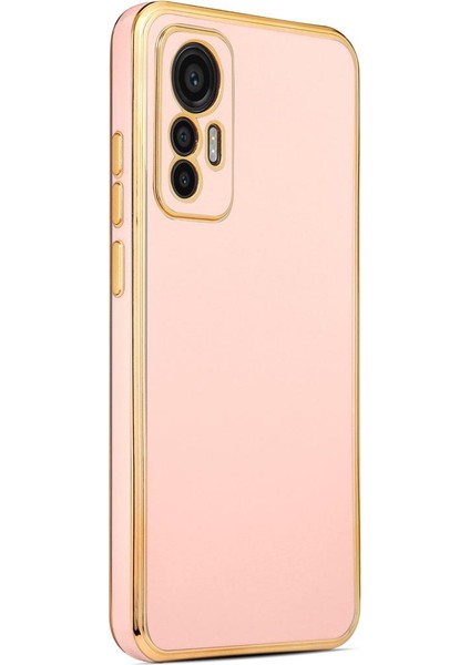 Xiaomi Mi 12 Lite Kılıf Köşeli Altın Model Kapak
