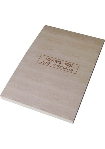 Sipariş Fişi Otokopili 2/50 2 Nüsha - 6 Adet