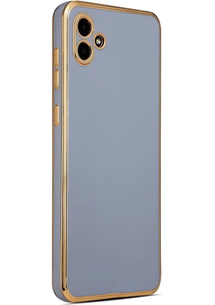 Samsung Galaxy A04 Kılıf Köşeli Altın Model Kapak