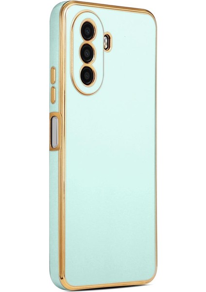 Huawei Nova Y70 Kılıf Köşeli Altın Model Kapak