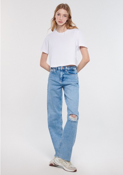 Kadın Barcelona Açık Mavi Street Jean Pantolon 101047-83754