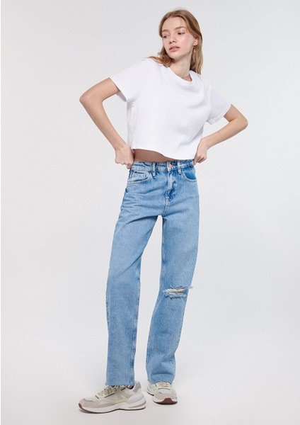 Kadın Barcelona Açık Mavi Street Jean Pantolon 101047-83754 fiyatları