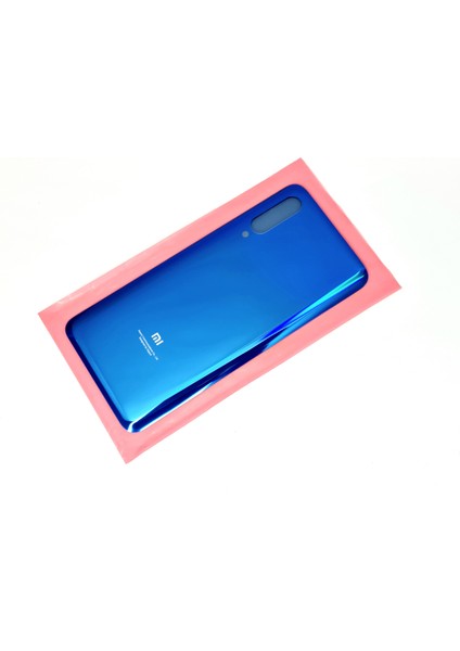 Xiaomi Mi 9 Arka Kapak Batarya Pil Kapağı (CAM+B-7000) Mavi