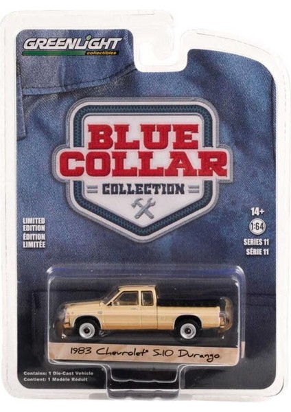 1:64 Blue Collar 1983 Chevrolet S-10 Durango Model Araba