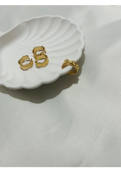 Gold Earcuff (Delik Gerektirmeyen Kıkırdak Küpe)