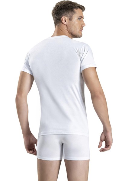 Erkek Pamuklu Sıfır Yaka Fanila Atlet 104 - 3 Adet modelleri