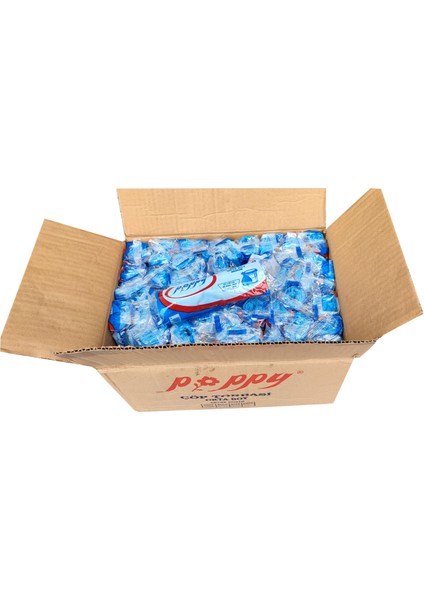 Mavi Orta Boy 55X60 Cm. 30 Litre Çöp Torbası Poşeti - 20 Adetlik 50 Rulo / 1000 Adet / Koli