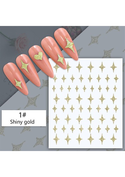 3D Reflektif Efekt Nail Art Sticker Model - 8 (55881-8) fiyatları