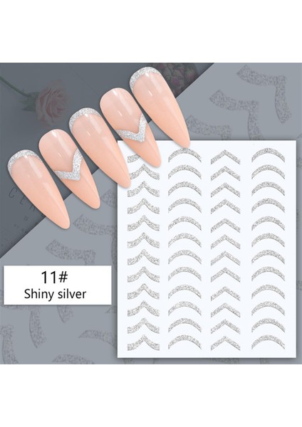 3D Reflektif Efekt Nail Art Sticker Model - 16 (55881- 16) fiyatları