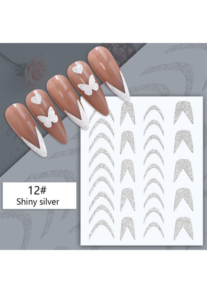 Nicole Diary 3D Reflektif Efekt Nail Art Sticker  Model - 17 (55881- 17)