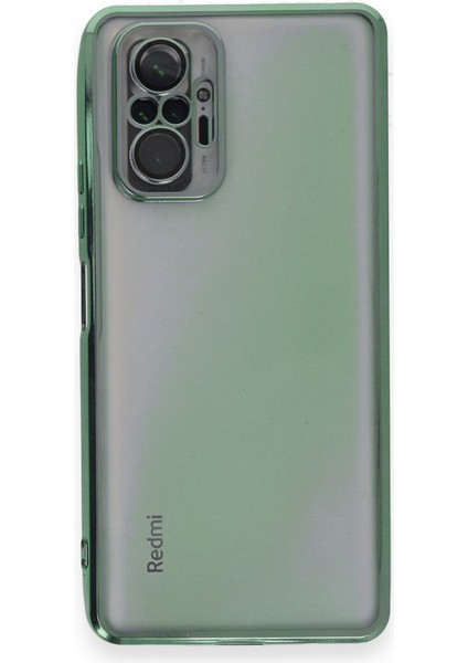 Redmi Note 10 Pro Kılıf 3D Kamera ve Lens Mercek Korumalı Ultra Lüks Razer Plating Silikon Case