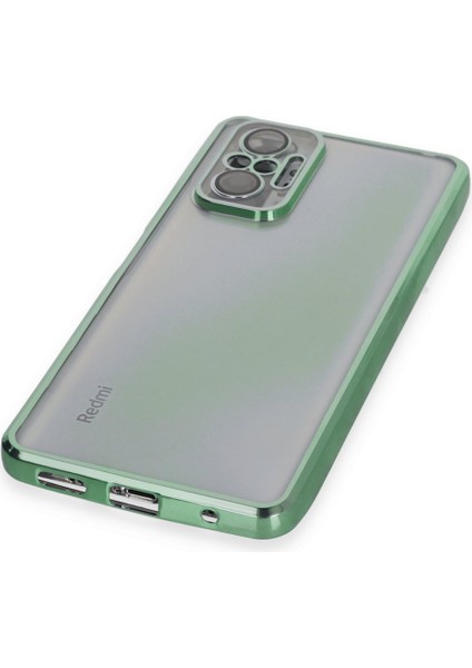 Redmi Note 10 Pro Kılıf 3D Kamera ve Lens Mercek Korumalı Ultra Lüks Razer Plating Silikon Case