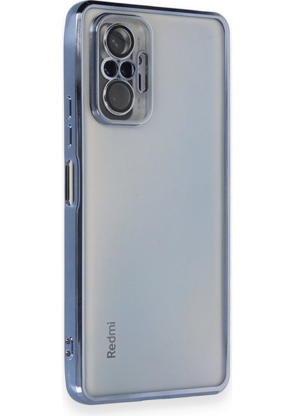 Redmi Note 10 Pro Kılıf 3D Kamera ve Lens Mercek Korumalı Ultra Lüks Razer Plating Silikon Case