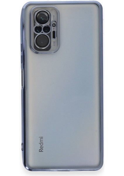 Redmi Note 10 Pro Kılıf 3D Kamera ve Lens Mercek Korumalı Ultra Lüks Razer Plating Silikon Case
