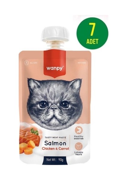 Taze Somonlu&tavuklu Kedi Et Ezmesi 90 gr x 7 Adet