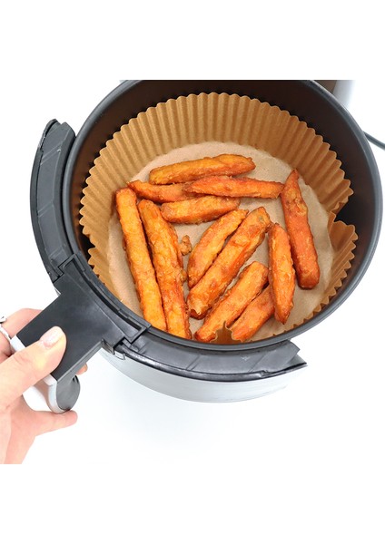 Hava Fritöz 100 Adet Airfryer Firitözü Air Fryer Yağsız Firitöz Pişirme Kağıdı