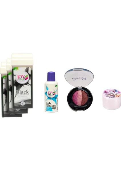 3 Adet Kartuş Agda Black +125 ml Yağ+10 mt Bez+30 Numara 3lü Göz Farı