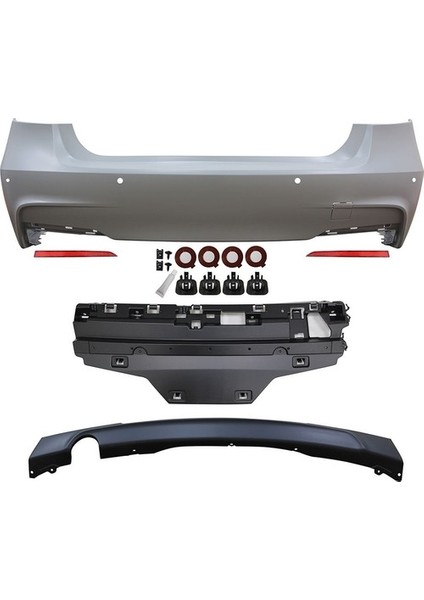 Bmw F30 3.seri 2012-2019 Plastik Taivan Mtech Arka Tampon