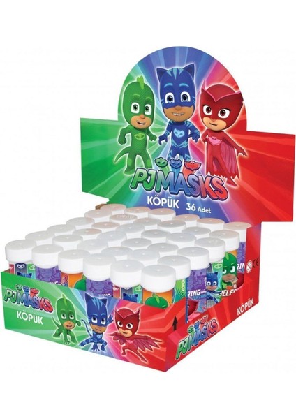 LPJ3837 Balonevi, Pj Masks Köpük Balon 36'lı Kutu