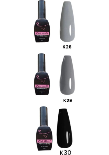 Kalıcı Oje 3lü Set 12MLK28 K29 K30