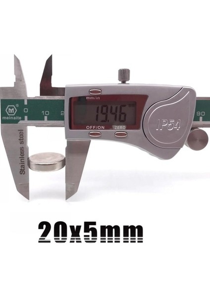 20X5 mm Neodyum Mıknatıs - Yuvarlak, Güçlü Magnet (2 Adet) fiyatları