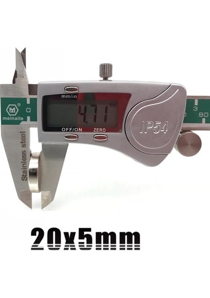 20X5 mm Neodyum Mıknatıs - Yuvarlak, Güçlü Magnet (2 Adet) modelleri