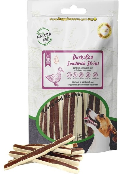 Eco Natura Pet Chickencod Sandwich Tavuklu Sandviç Köpek Ödülü 100GR
