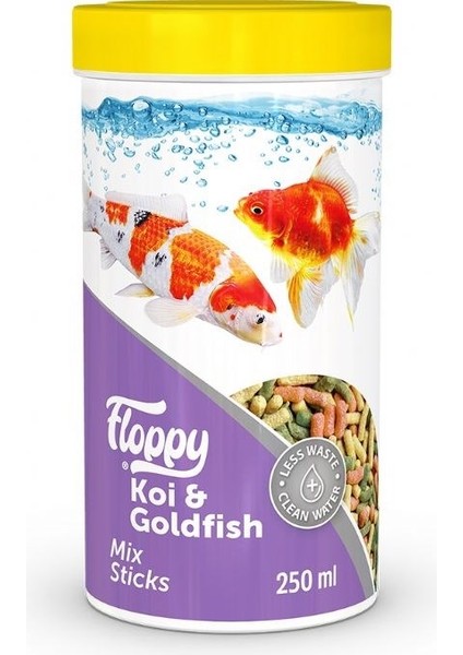 Koi & Goldfısh Mix Stıcks 250ML Koi ve Japon Balığı Yemi