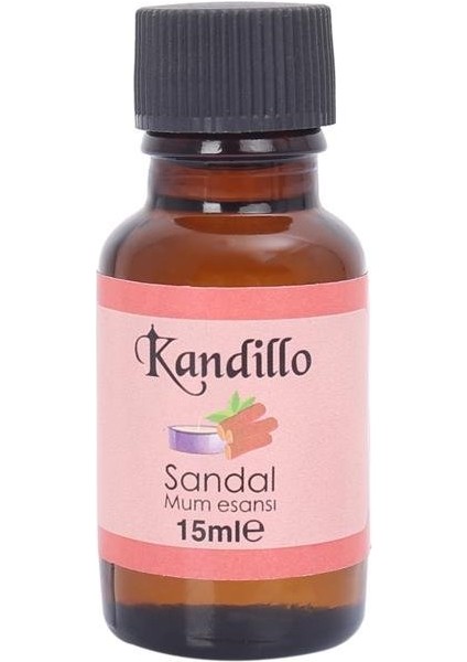 Kandillo Sandal Mum Esansı 15ML, Mum Koku Soya Wax Esansı