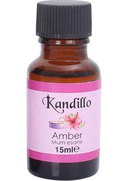 Kandillo Amber Mum Esansı 15ML , Mum Koku Soya Wax Esansı