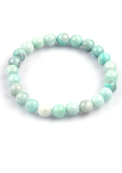 Amazonit Doğal Taş Bileklik 8mm Küre Kesim fiyatları