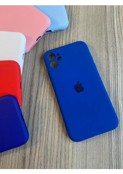 Meri Case Apple iPhone 11 Uyumlu Kamera Korumalı Logolu Içi Kadife Lansman Kılıf Arka Kapak