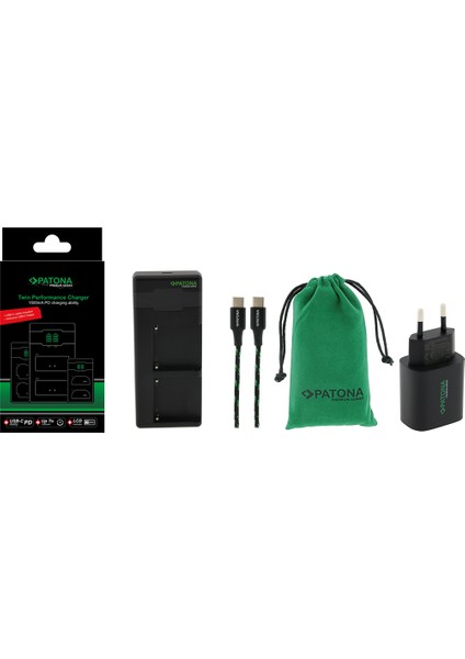 Premium Twin Performance Pd Şarj Aleti PD20W Adaptör Ile Canon LP-E17 Için