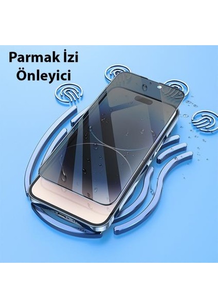 Polham Prıvacy Gizlilik Özellikli iPhone 14 Pro Ful Kaplama Kırılmaz Ekran Koruyucu,hayalet Koruyucu