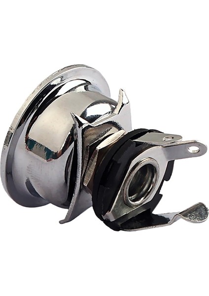 6.35MM 1/4 '' Caster Guitar Chrome Için Mono Çıkış Soket Plakası (Yurt Dışından)