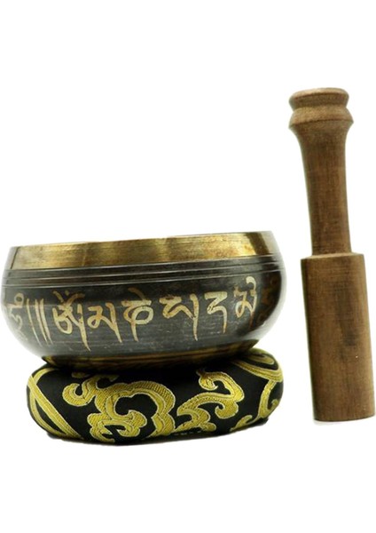 3x Bakır Tibet Şarkı Kase Yoga Gevşeme Dua Için Yardım Seti 12.5 cm (Yurt Dışından)