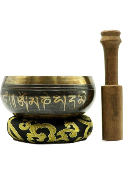 3x Bakır Tibet Şarkı Kase Yoga Gevşeme Dua Için Yardım Seti 12.5 cm (Yurt Dışından)
