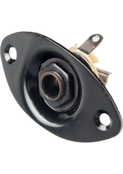 Gitar Oval Stil Jack Plaka 1/4 "2 Montajlı Vidalı Giriş Soketi Gümüş (Yurt Dışından)
