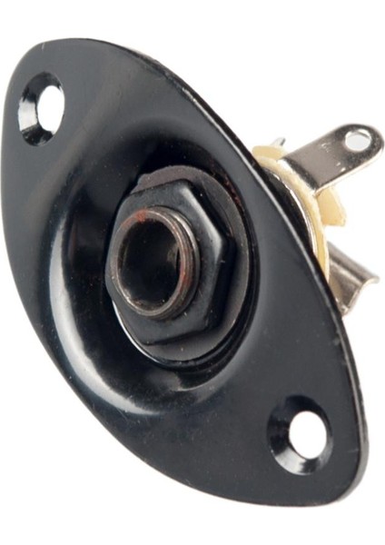 Gitar Oval Stil Jack Plaka 1/4 "2 Montajlı Vidalı Giriş Soketi Gümüş (Yurt Dışından) fırsatları