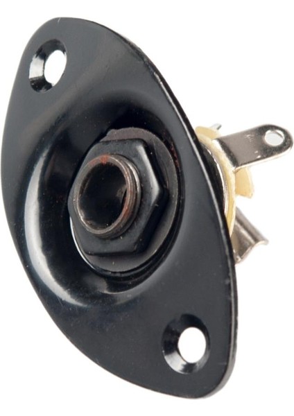 Gitar Oval Stil Jack Plaka 1/4 "2 Montajlı Vidalı Giriş Soketi Gümüş (Yurt Dışından) indirimleri