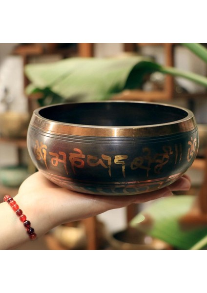 3x Bakır Tibet Şarkı Kase Yoga Gevşeme Dua Için Yardım Seti 12.5 cm (Yurt Dışından)