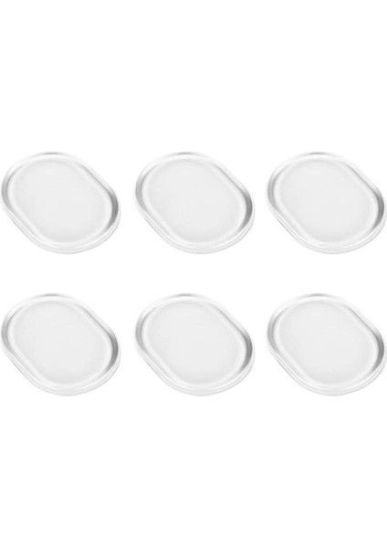 Pratik 6 Adet Şeffaf Trampet Davul Silikon Pedler Sopa (Yurt Dışından)