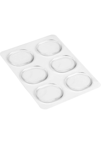 Pratik 6 Adet Şeffaf Trampet Davul Silikon Pedler Sopa (Yurt Dışından)