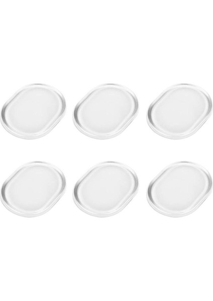 Pratik 6 Adet Şeffaf Trampet Davul Silikon Pedler Sopa (Yurt Dışından)