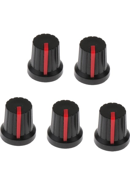 5 Adet Yedek Elektro Gitar Efektleri Pedal Düğmesi Gitar Efektleri Pedalları Için Siyah + Kırmızı (Yurt Dışından) fırsatları