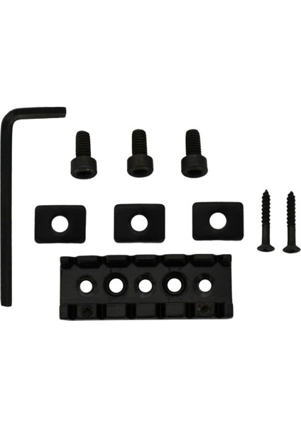 Elektrikli Gitarlar Için 2x Metal Kilitleme Somun Dize Kilidi Siyah (Yurt Dışından)