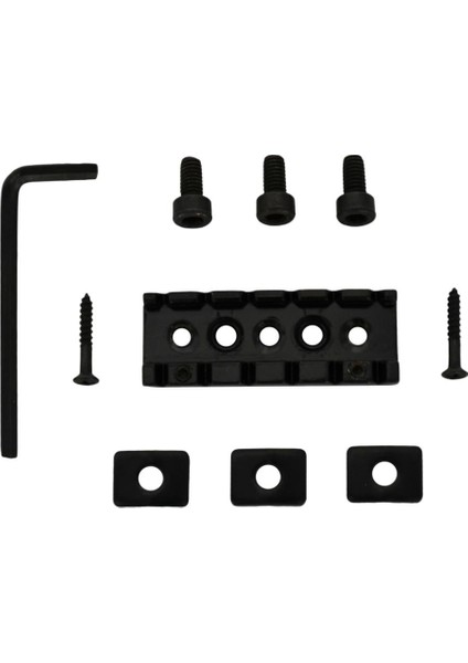 Elektrikli Gitarlar Için 2x Metal Kilitleme Somun Dize Kilidi Siyah (Yurt Dışından)