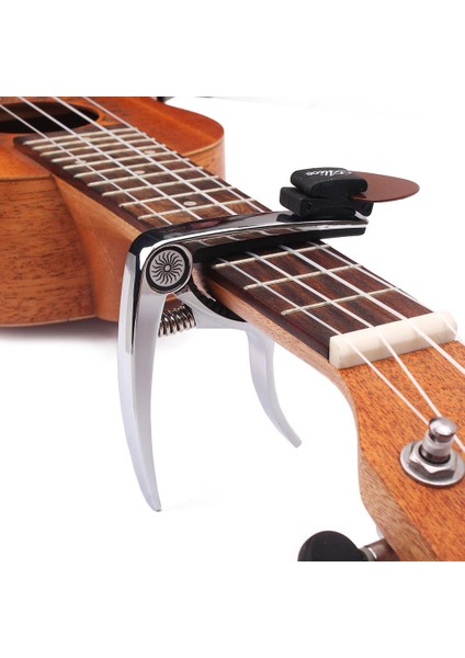 Gitar Capo Akustik Elektrikli Halk Gitar Parçaları Için Tutucu ile Chrome (Yurt Dışından)