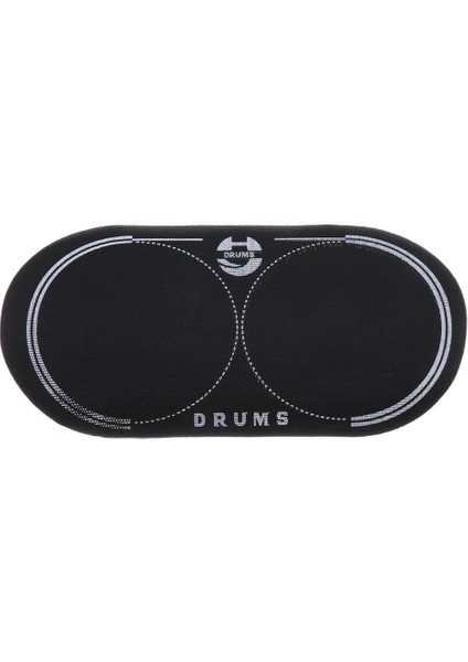 5x Çift Bas Davul Yaması Drumheads Perküsyon Aksesuarları Koruyucu Siyah (Yurt Dışından)
